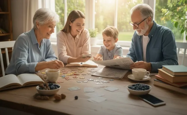 Trénink paměti pro každý den: 7 jednoduchých cvičení pro bystrý mozek po 50 – Cover image